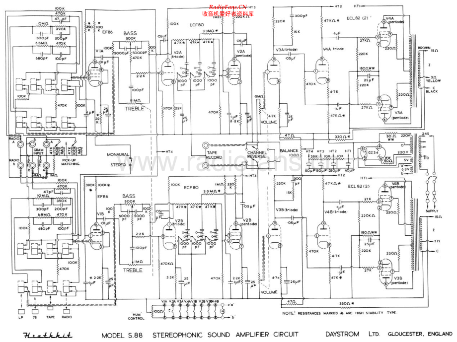 Heathkit-S88-int-sch 维修电路原理图.pdf_第1页