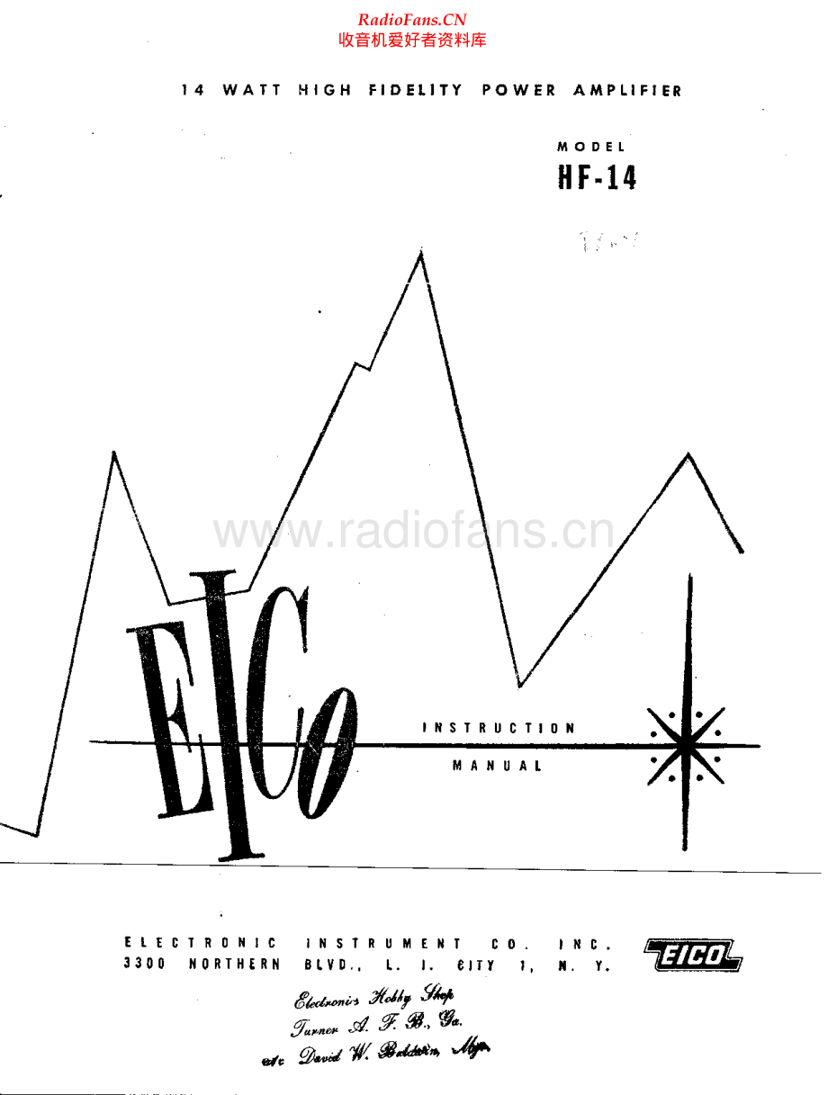 Eico-HF14-int-sm维修电路原理图.pdf_第1页