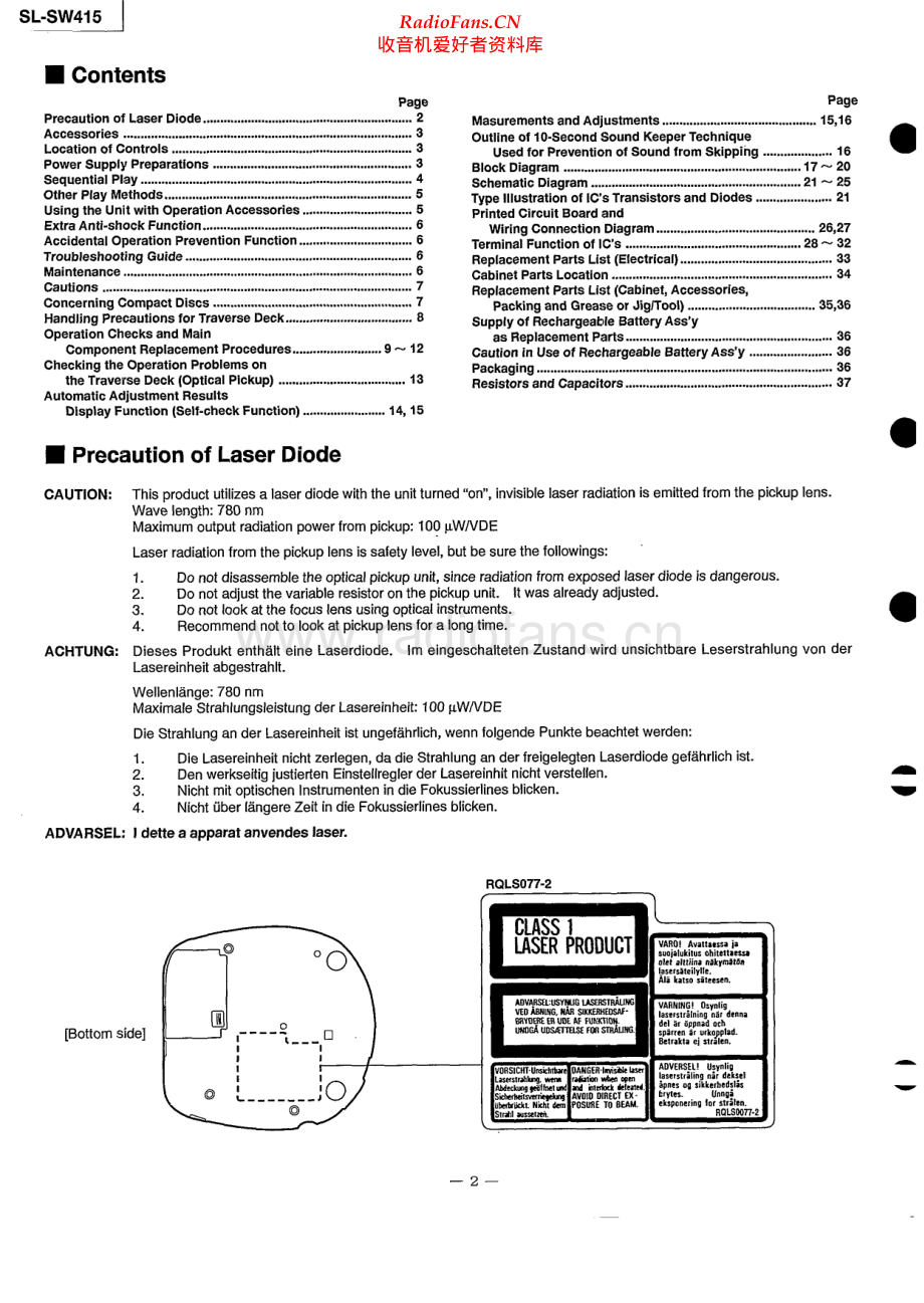 Technics-SLSW415-dm-sm(1) 维修电路原理图.pdf_第2页