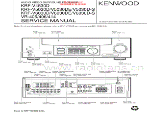 Kenwood-VR405-avr-sm 维修电路原理图.pdf