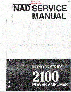 NAD-2100-pwr-sm 维修电路原理图.pdf