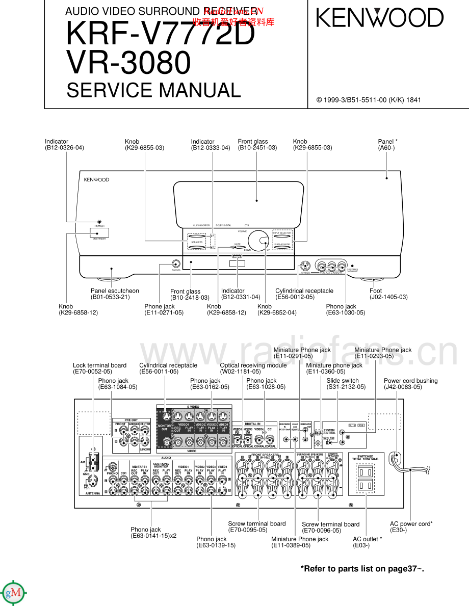 Kenwood-KRFV7772D-avr-sm 维修电路原理图.pdf_第1页