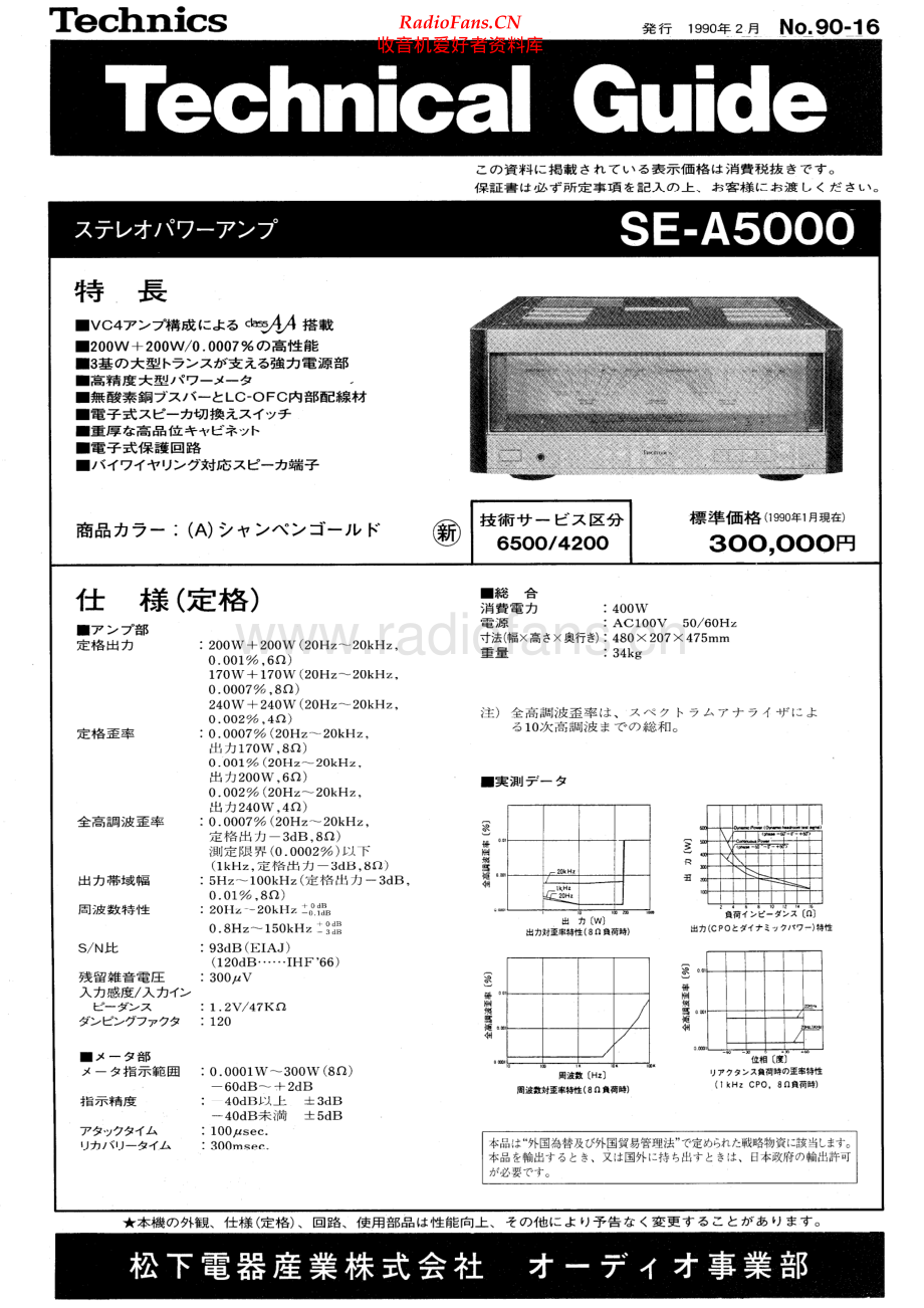 Technics-SEA5000-pwr-sm-jp 维修电路原理图.pdf_第1页