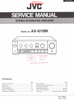 JVC-AX611BK-int-sm 维修电路原理图.pdf