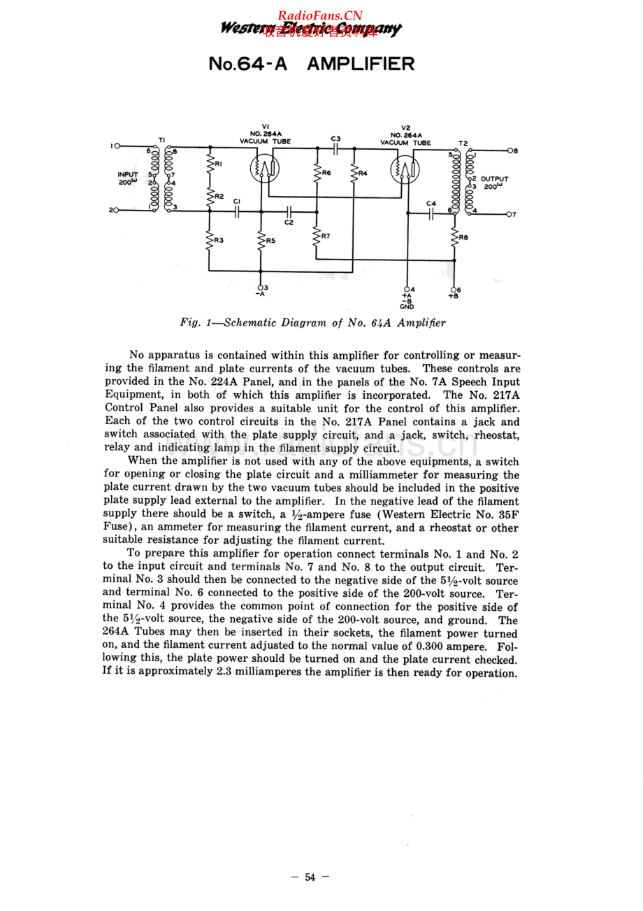 WesternElectric-64A-pre-sch 维修电路原理图.pdf_第2页