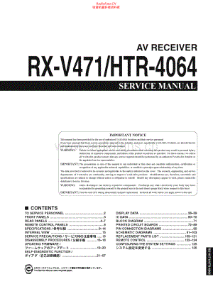 Yamaha-RXV471-avr-sm(1) 维修电路原理图.pdf