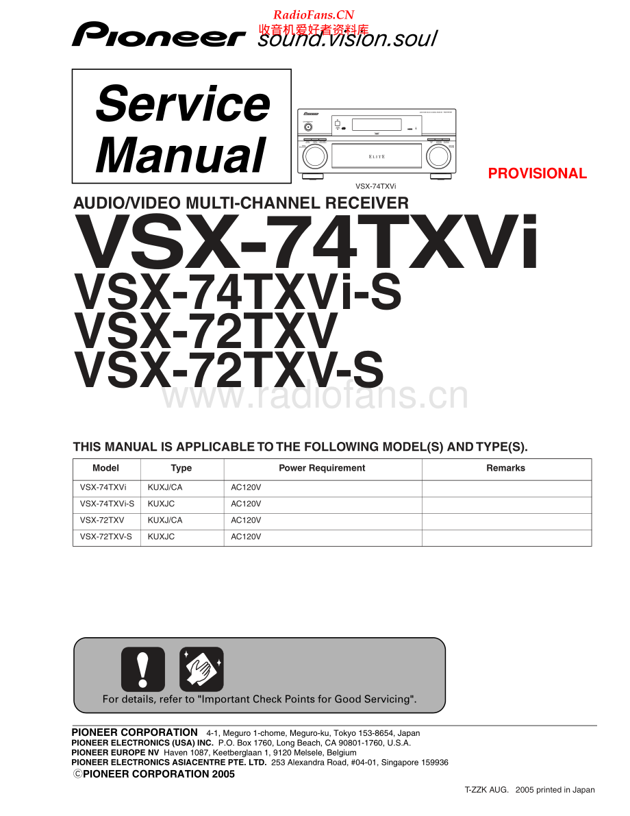 Pioneer-VSX72TXVS-avr-sm 维修电路原理图.pdf_第1页