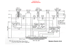 WesternElectric-WE34A-amp-sch 维修电路原理图.pdf