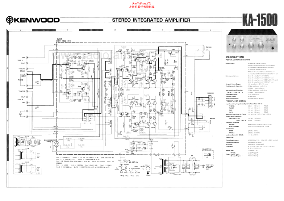 Kenwood-KA1500-int-sch 维修电路原理图.pdf_第1页
