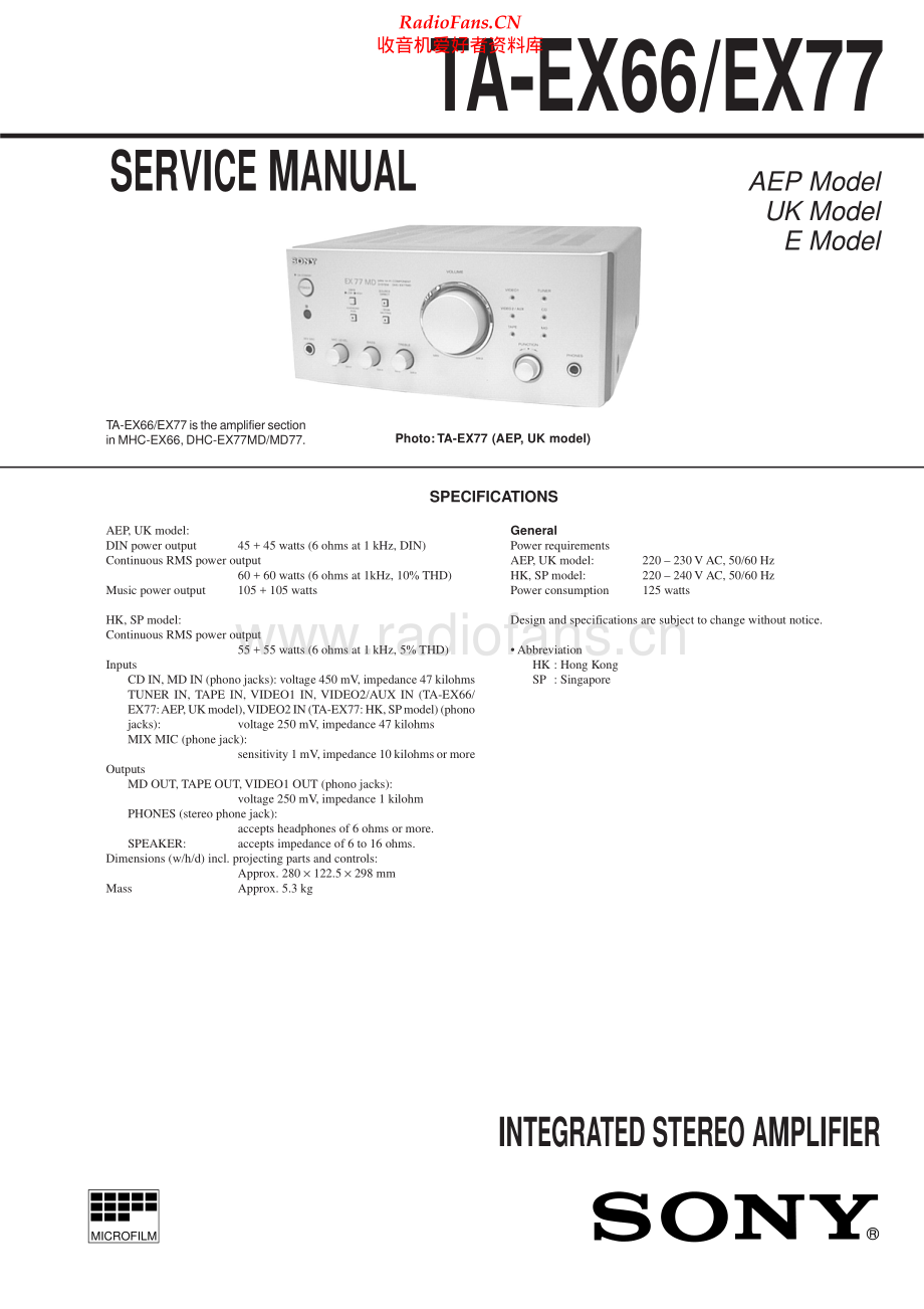 Sony-TAEX77-int-sm 维修电路原理图.pdf_第1页