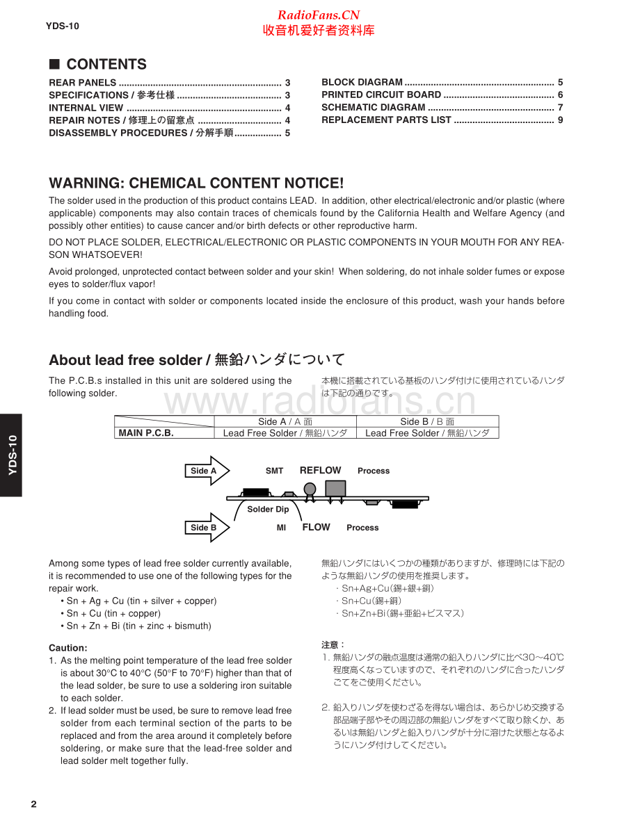 Yamaha-YDS10-dock-sm(1) 维修电路原理图.pdf_第2页