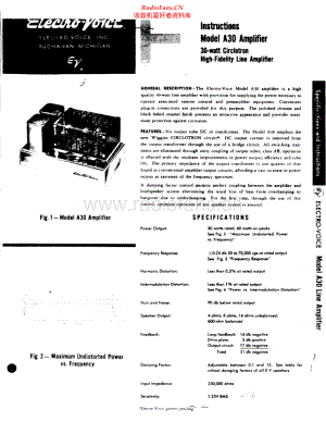 ElectroVoice-A30-pwr-sm维修电路原理图.pdf
