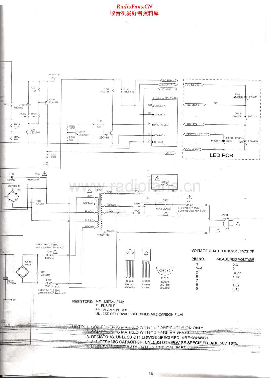 NAD-218THX-pwr-sch 维修电路原理图.pdf_第2页