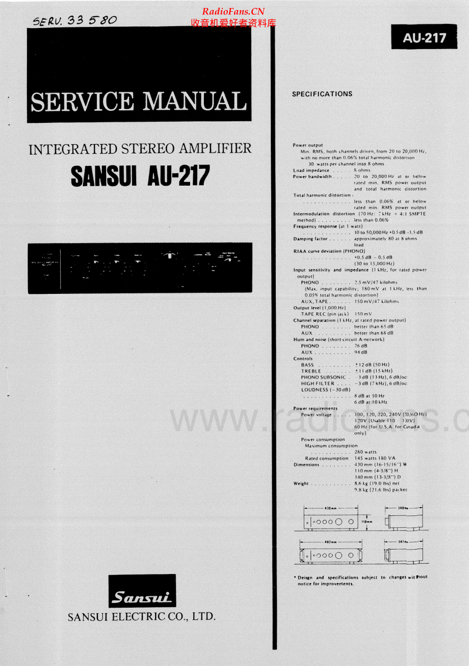 Sansui-AU217-int-sm 维修电路原理图.pdf_第1页