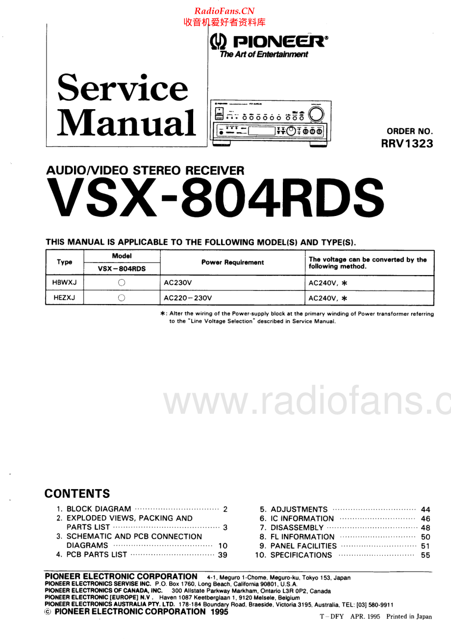 Pioneer-VSX804RDS-avr-sm 维修电路原理图.pdf_第1页