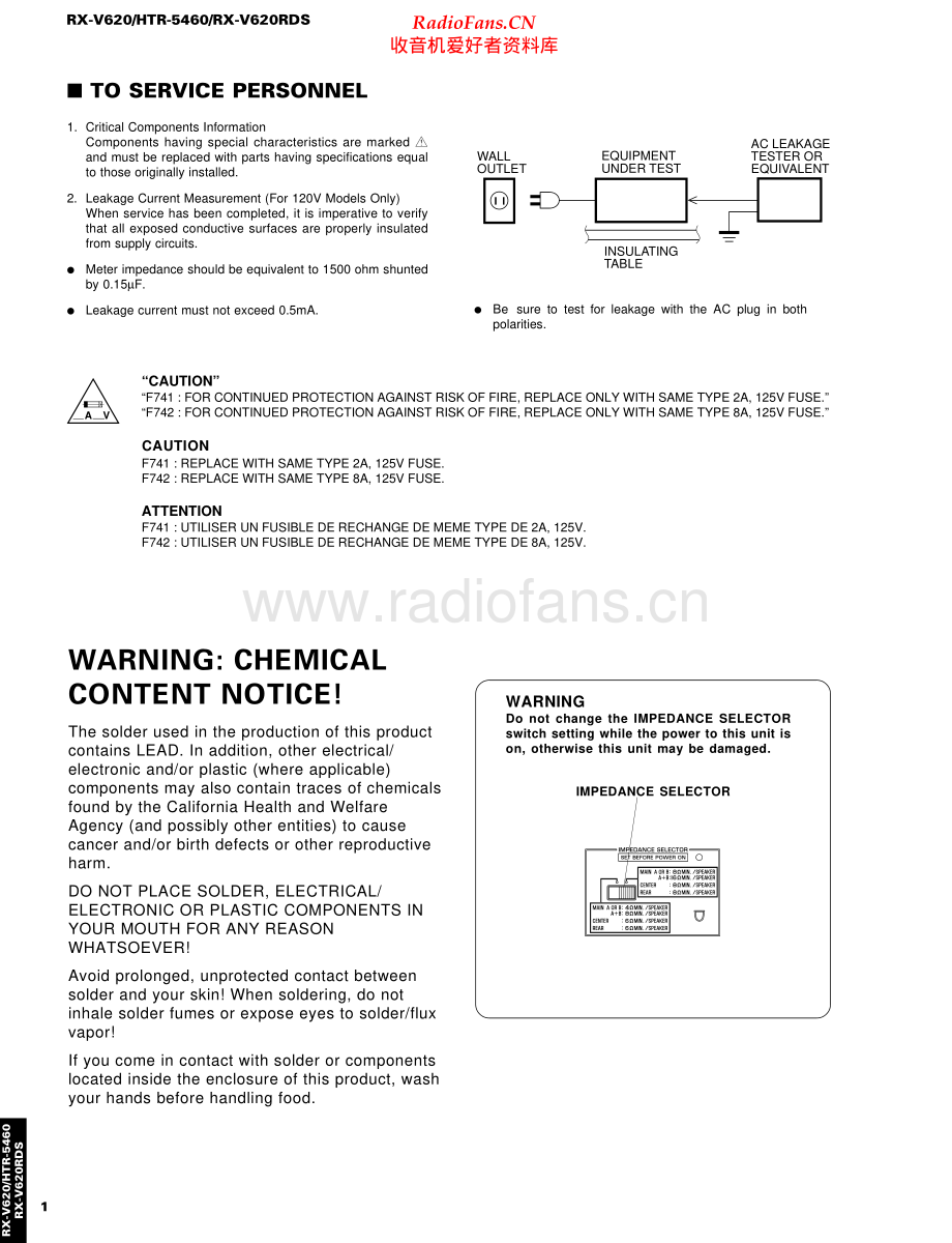 Yamaha-RXV620-avr-sm 维修电路原理图.pdf_第2页