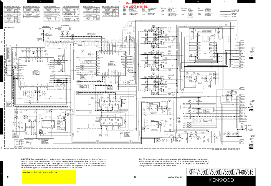 Kenwood-KRFVR605-avr-sch 维修电路原理图.pdf_第1页