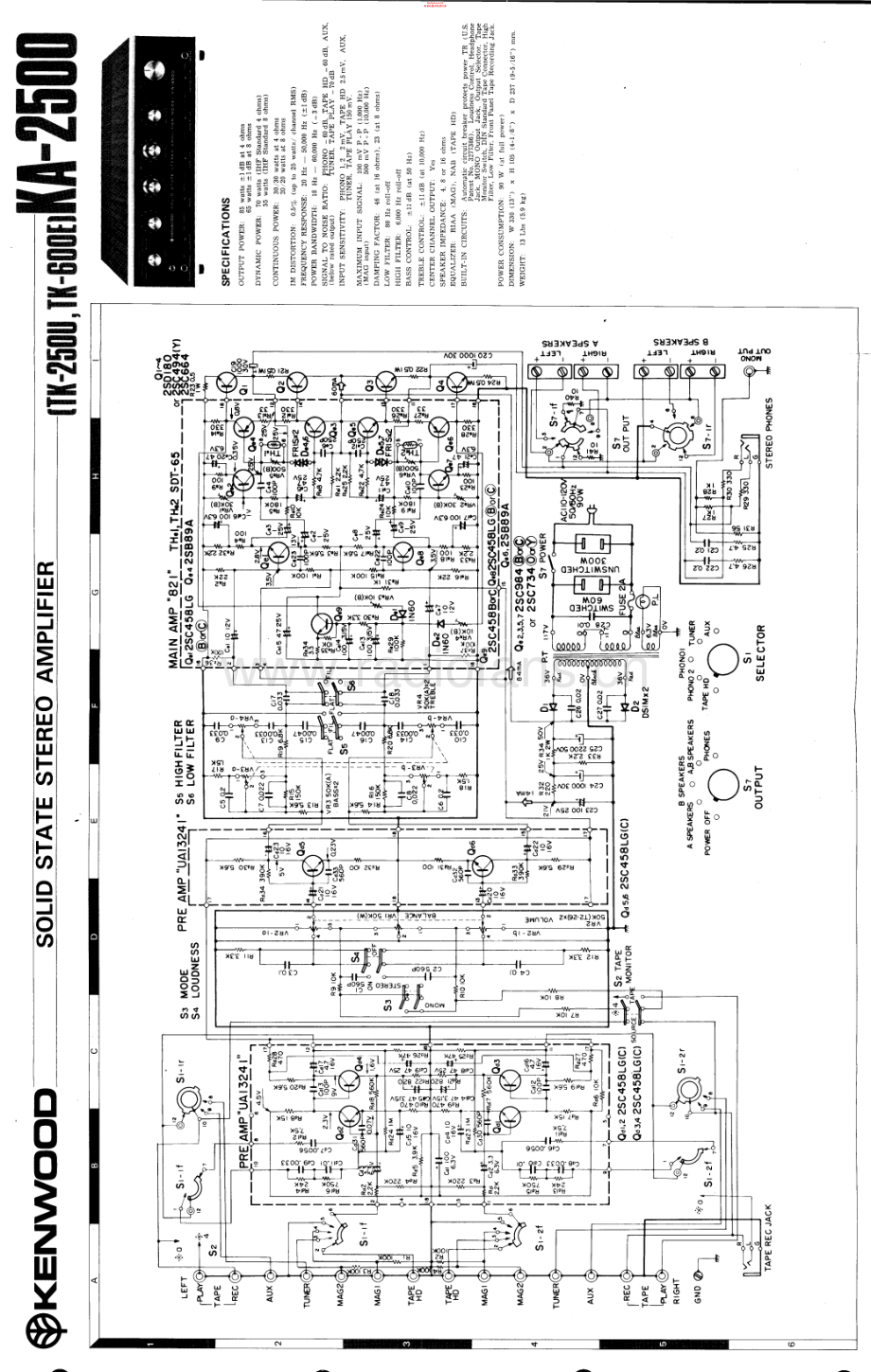 Kenwood-KA2500-int-sch2 维修电路原理图.pdf_第1页