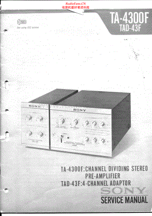 Sony-TA4300F-pre-sm 维修电路原理图.pdf