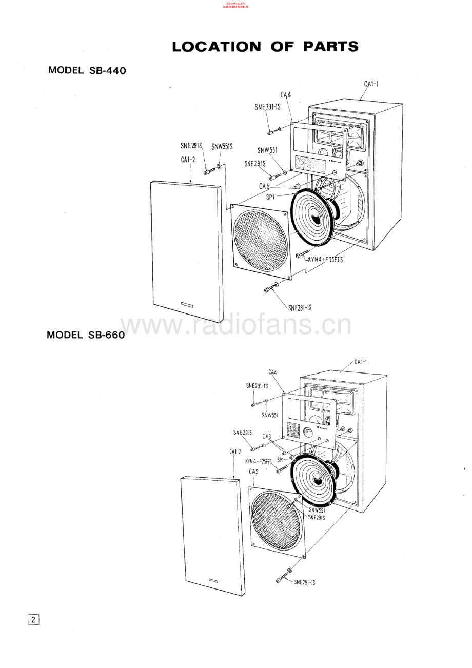 Technics-SB440-spk-sm 维修电路原理图.pdf_第2页