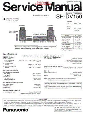 Technics-SHDV150-sp-sm 维修电路原理图.pdf