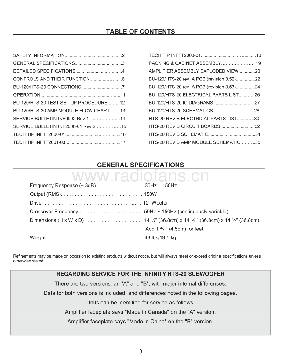 Infinity-HTS20revJ-sub-sm 维修电路原理图.pdf_第3页