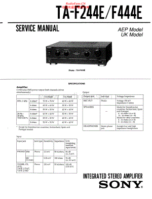 Sony-TAF444E-int-sm 维修电路原理图.pdf