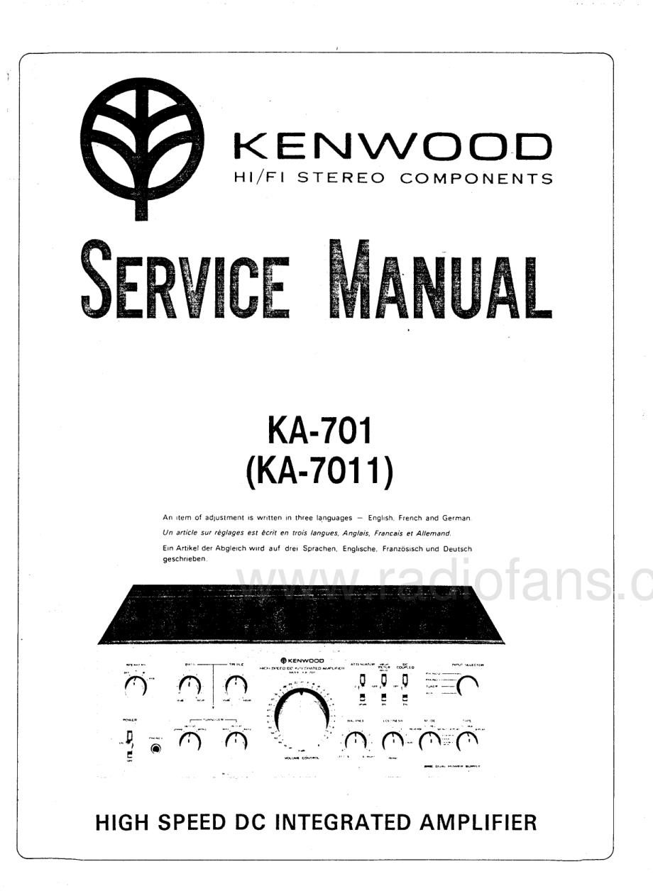 Kenwood-KA701-int-sm 维修电路原理图.pdf_第1页