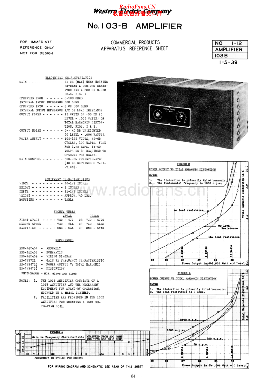 WesternElectric-103B-pwr-sch 维修电路原理图.pdf_第1页