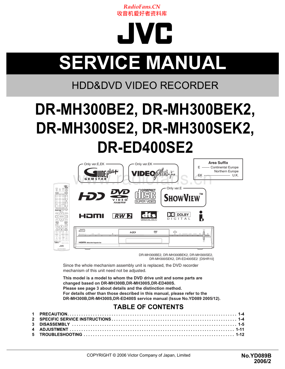 JVC-DRED400SE2-hdd-sm 维修电路原理图.pdf_第1页