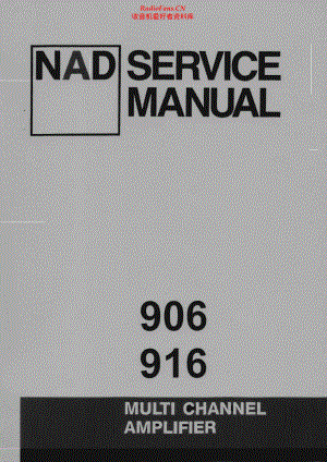 NAD-916-avr-sm 维修电路原理图.pdf