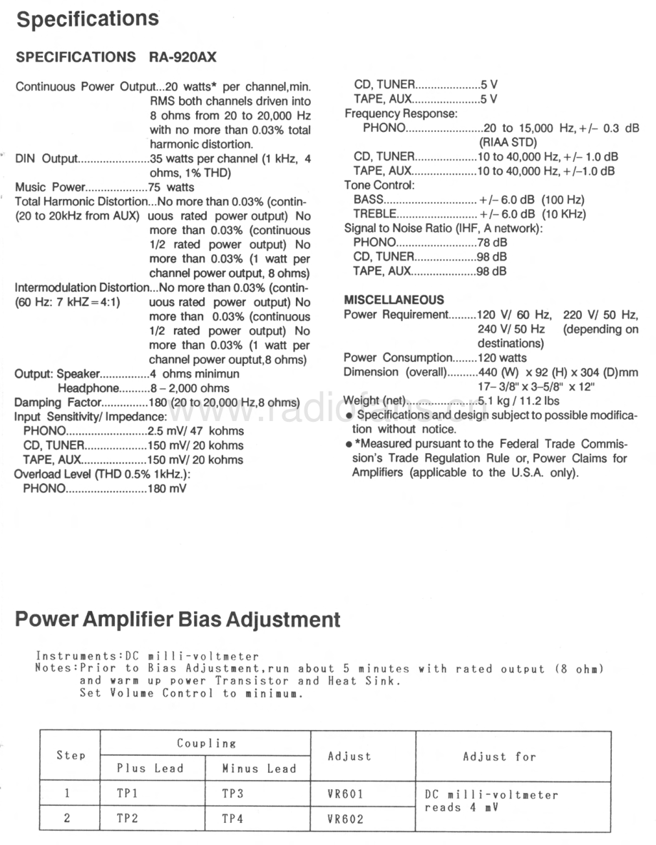 Rotel-RA920AX-int-sm 维修电路原理图.pdf_第3页