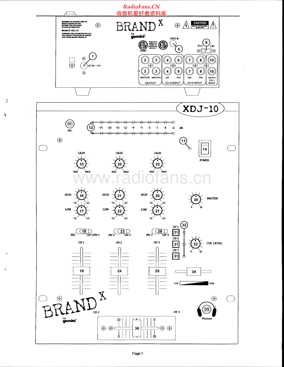 Gemini-XDJ10-mix-sm维修电路原理图.pdf_第2页