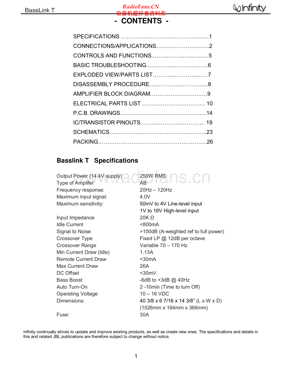 Infinity-BasslinkT-sub-sm 维修电路原理图.pdf_第2页