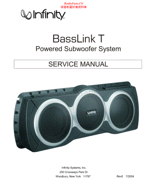 Infinity-BasslinkT-sub-sm 维修电路原理图.pdf
