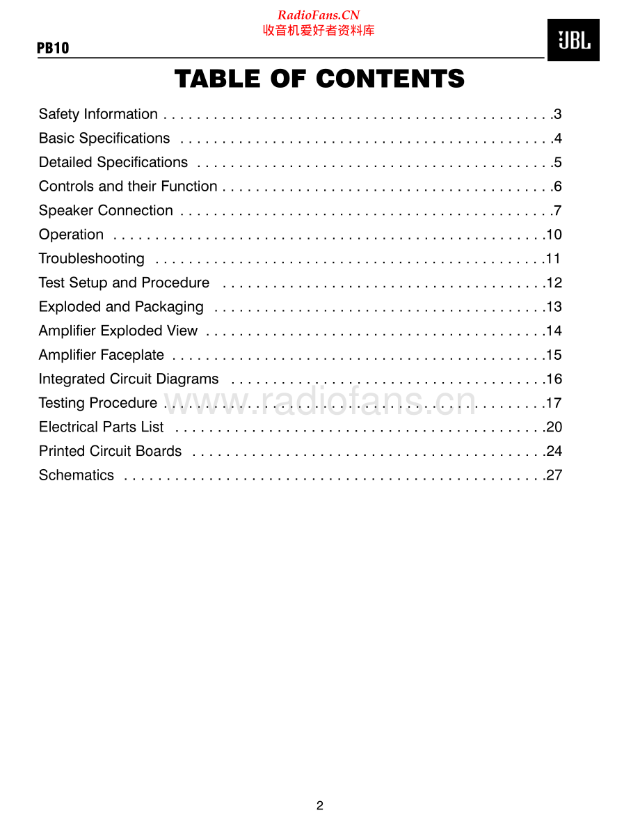 JBL-PB10-sub-sm 维修电路原理图.pdf_第2页