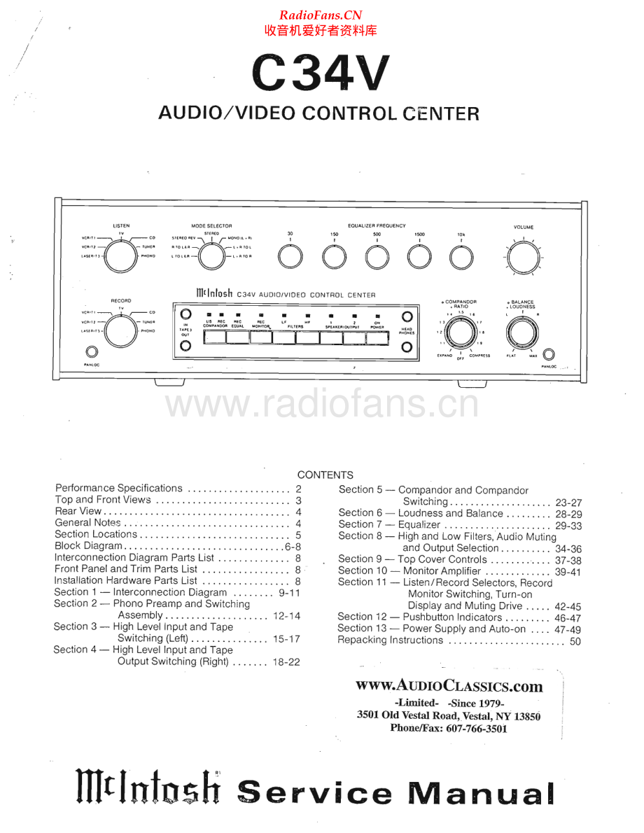 McIntosh-C34V-pre-sm 维修电路原理图.pdf_第1页