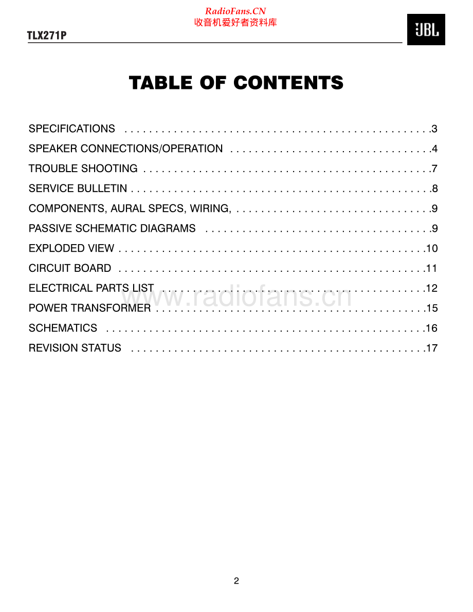 JBL-TLX271P-spk-sm 维修电路原理图.pdf_第2页