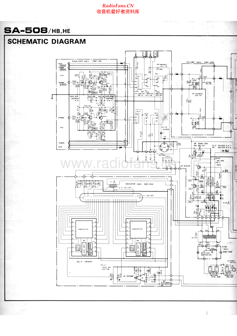 Pioneer-SA508-int-sch 维修电路原理图.pdf_第1页