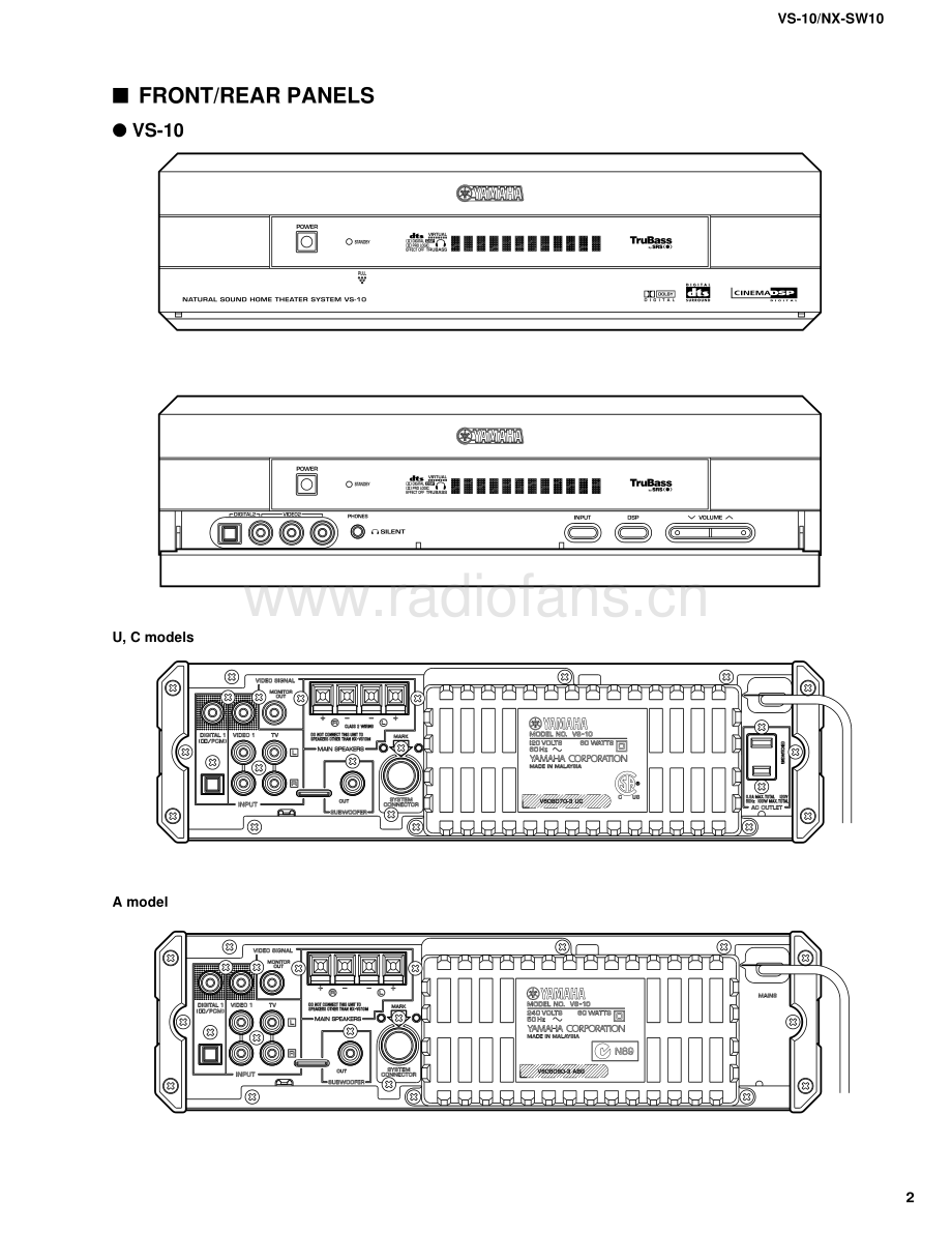 Yamaha-VS10-hts-sm(1) 维修电路原理图.pdf_第3页