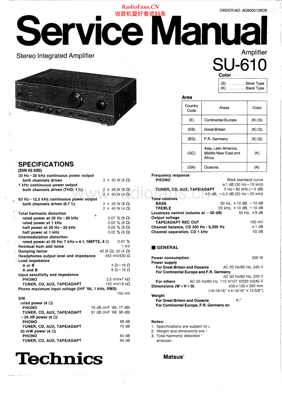 Technics-SU610-int-sm(1) 维修电路原理图.pdf_第1页