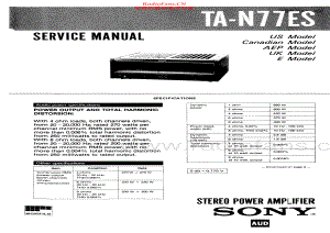Sony-TAN77ES-pwr-sm 维修电路原理图.pdf