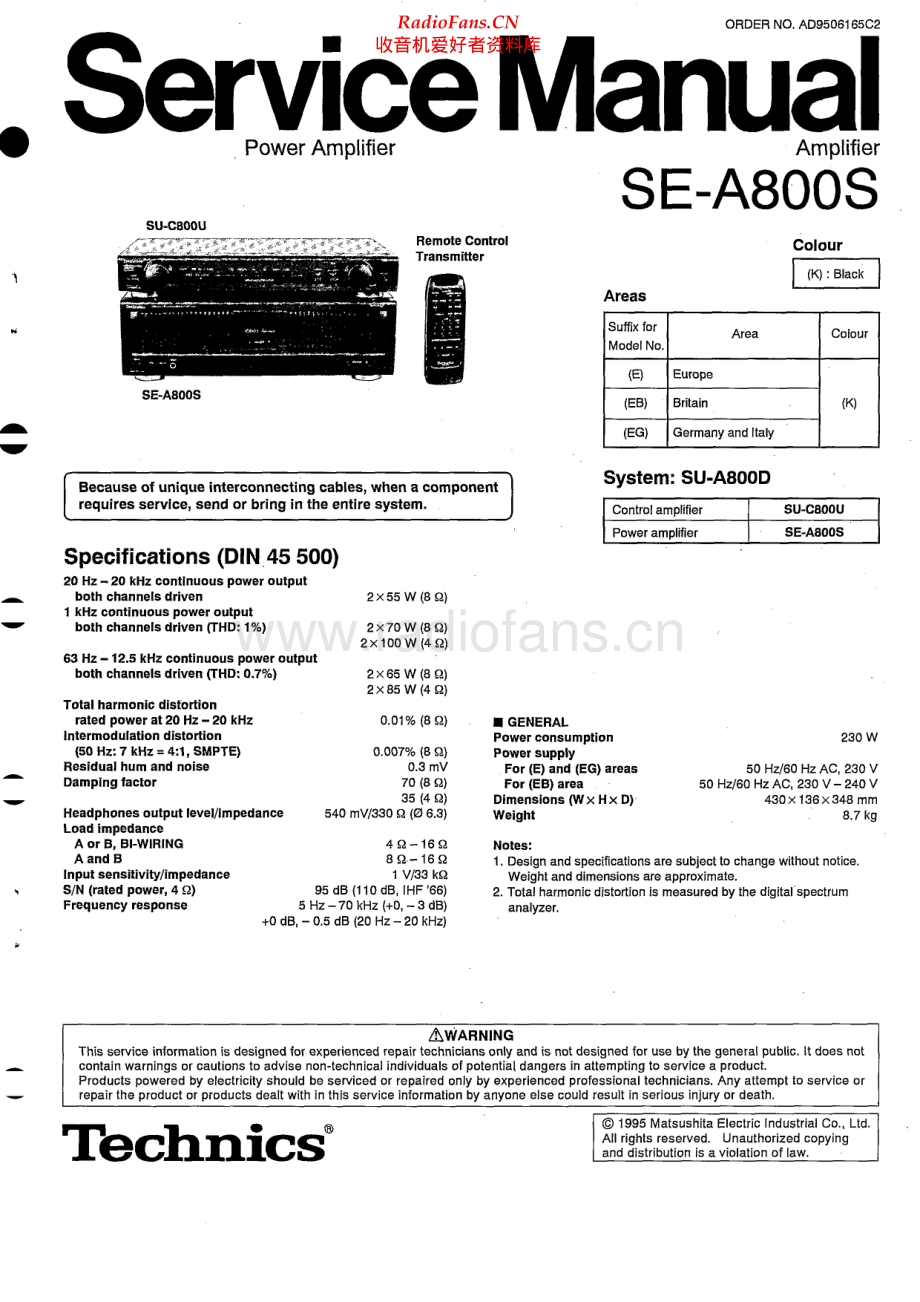 Technics-SEA800S-pwr-sm 维修电路原理图.pdf_第1页