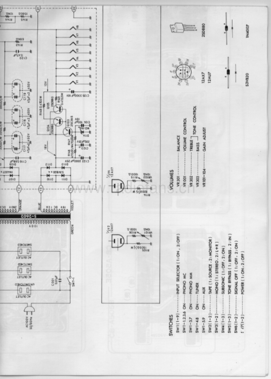 Luxman-A505-int-sch 维修电路原理图.pdf_第3页