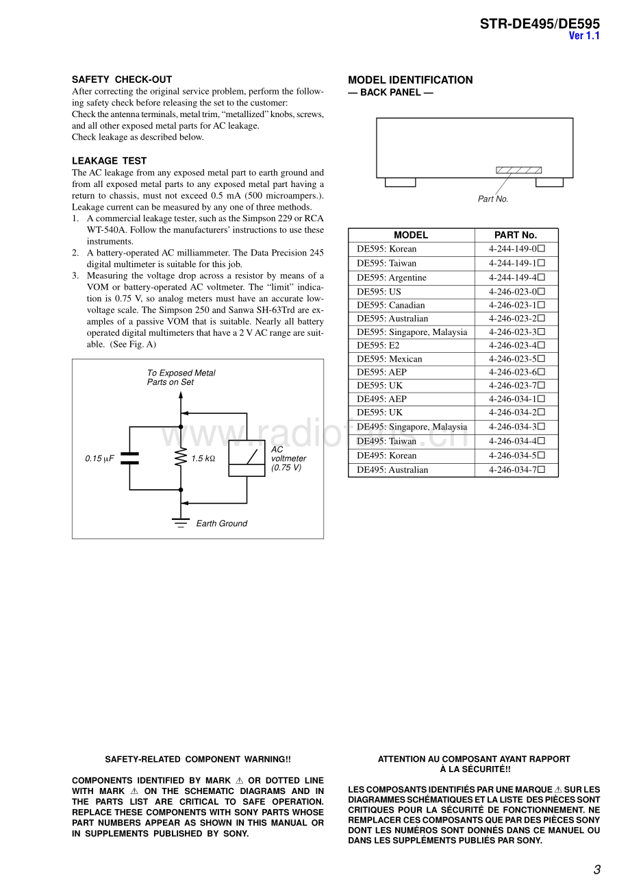 Sony-STRDE495-int-sm 维修电路原理图.pdf_第3页