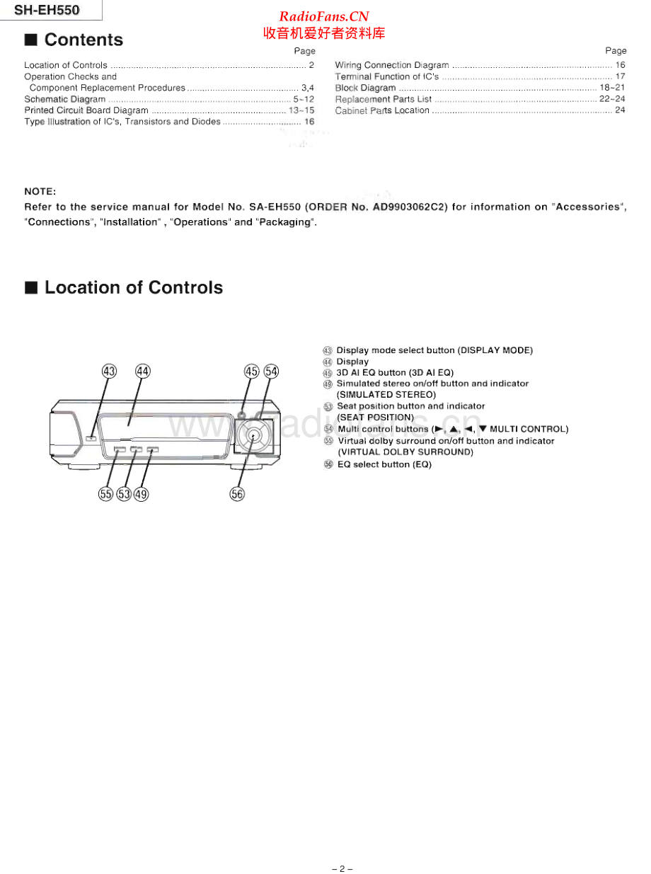 Technics-SHEH550-sp-sm 维修电路原理图.pdf_第2页