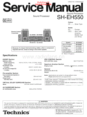 Technics-SHEH550-sp-sm 维修电路原理图.pdf
