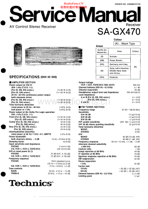 Technics-SAGX470-avr-sm 维修电路原理图.pdf