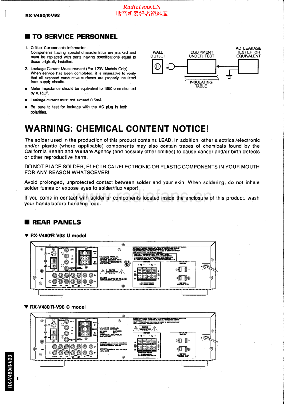 Yamaha-RXV480-avr-sm(1) 维修电路原理图.pdf_第2页