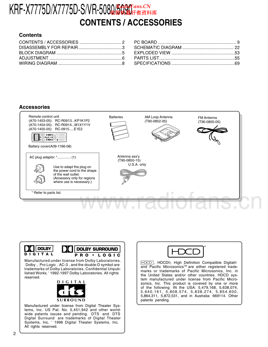 Kenwood-KRFVR5080-avr-sm 维修电路原理图.pdf_第2页